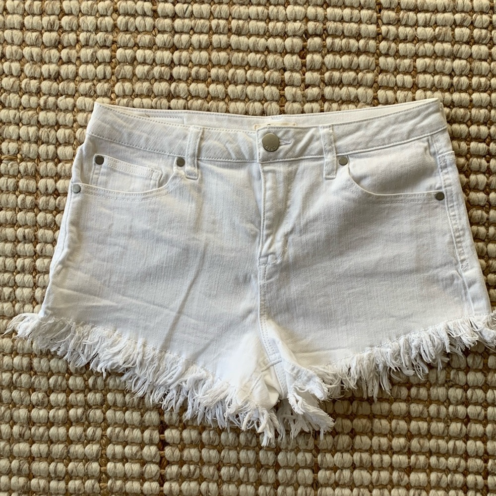 Elan white cut off shorts
